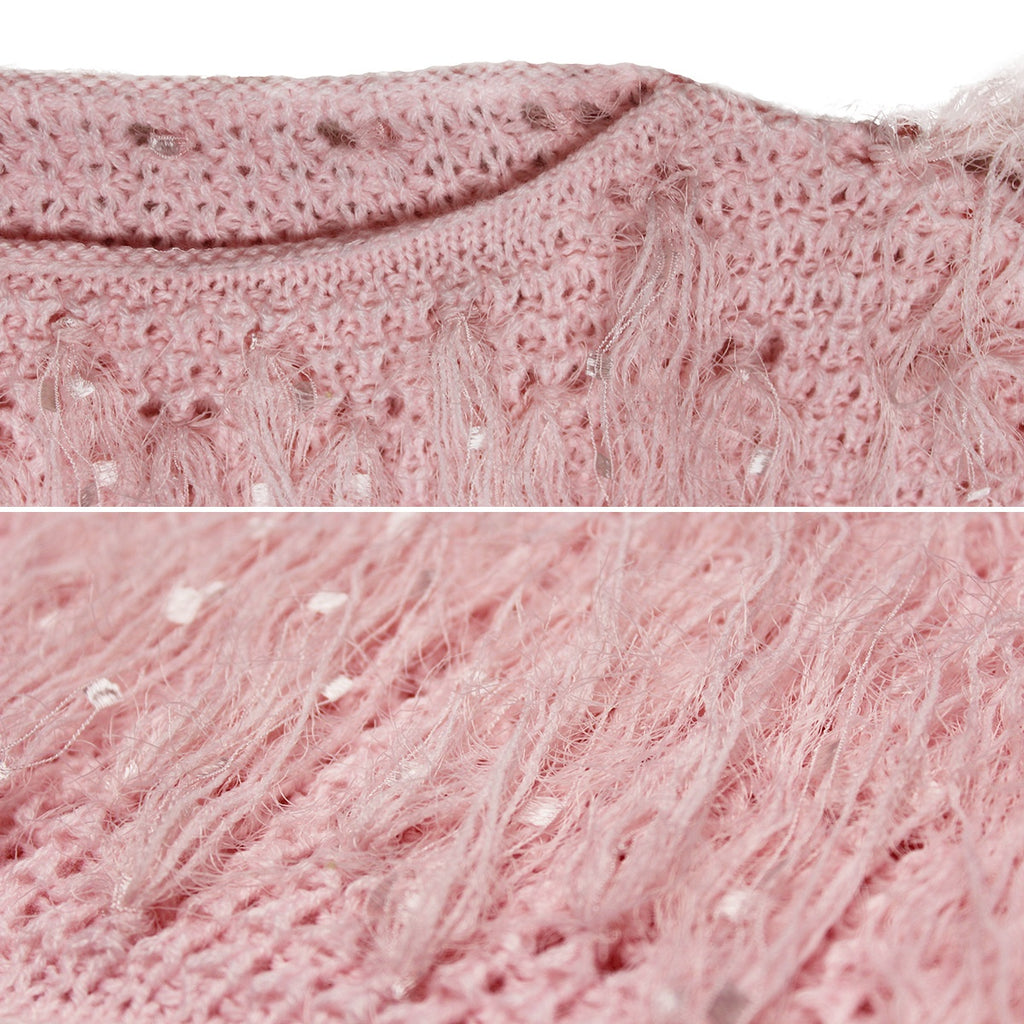 Tassel Fur Knit Sweater (Warm Winter Top)
