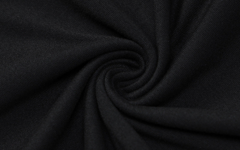 Beauty Print Long Sleeve Stretchy Bodycon Mini Elegant Winter Dress