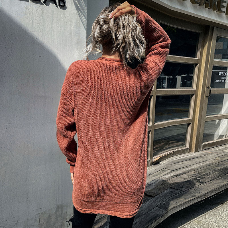 Soft Wool Knit Sweater Cardigan