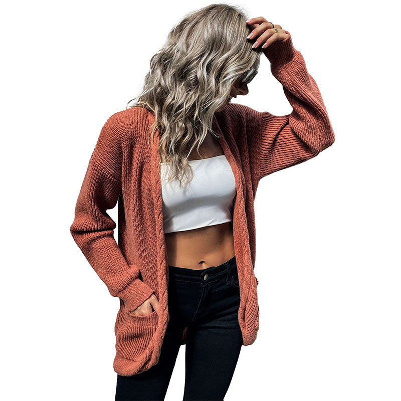 Soft Wool Knit Sweater Cardigan